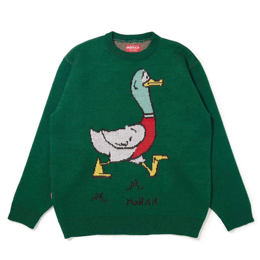 don duck green knit no