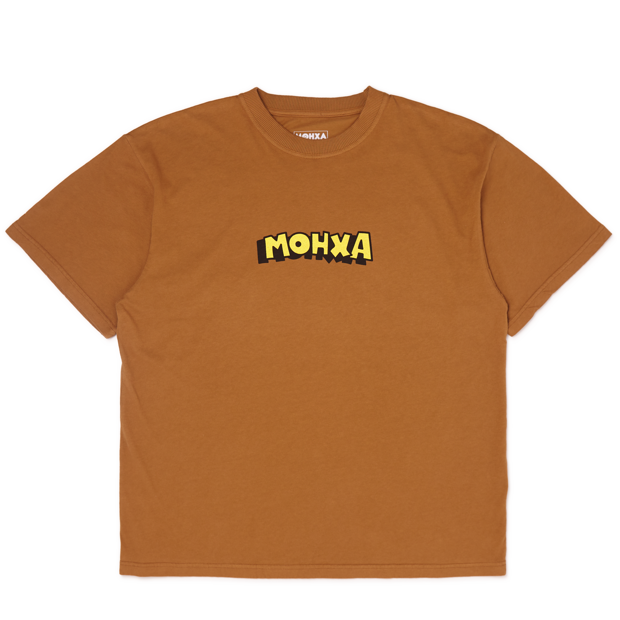 comic logo loose tee / cinnamon – Mohxa Clothing