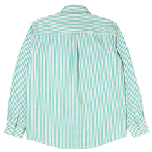Load image into Gallery viewer, striped label shirt (green)
