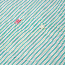 Load image into Gallery viewer, striped label shirt (green)
