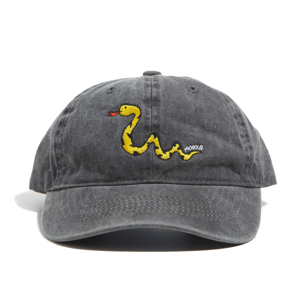 snake dad cap / black