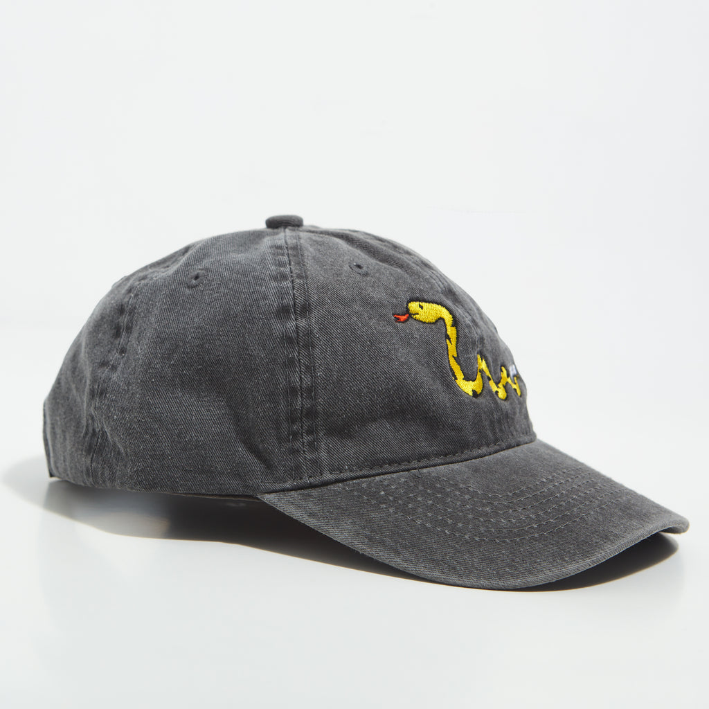 snake dad cap / black