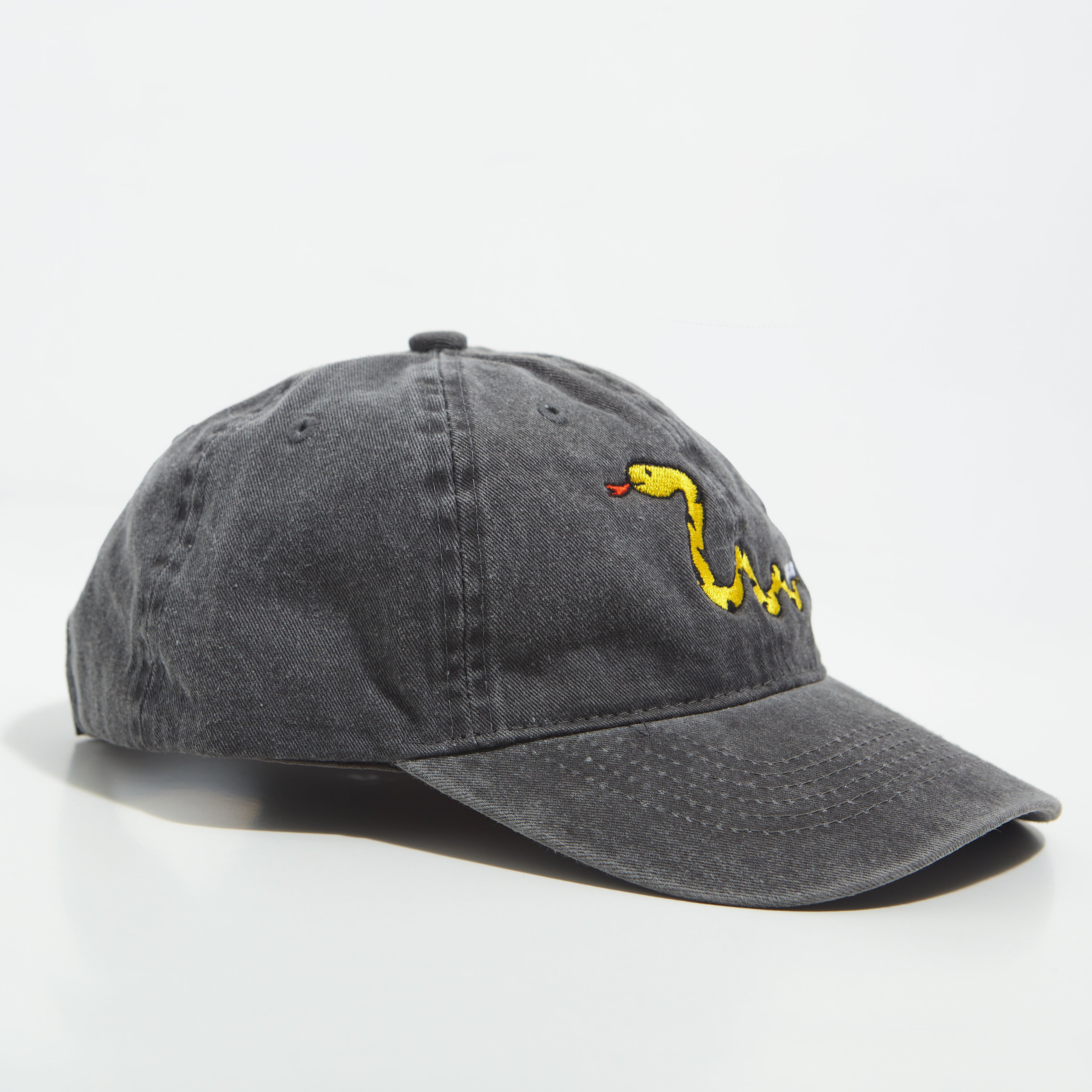 snake dad cap / black