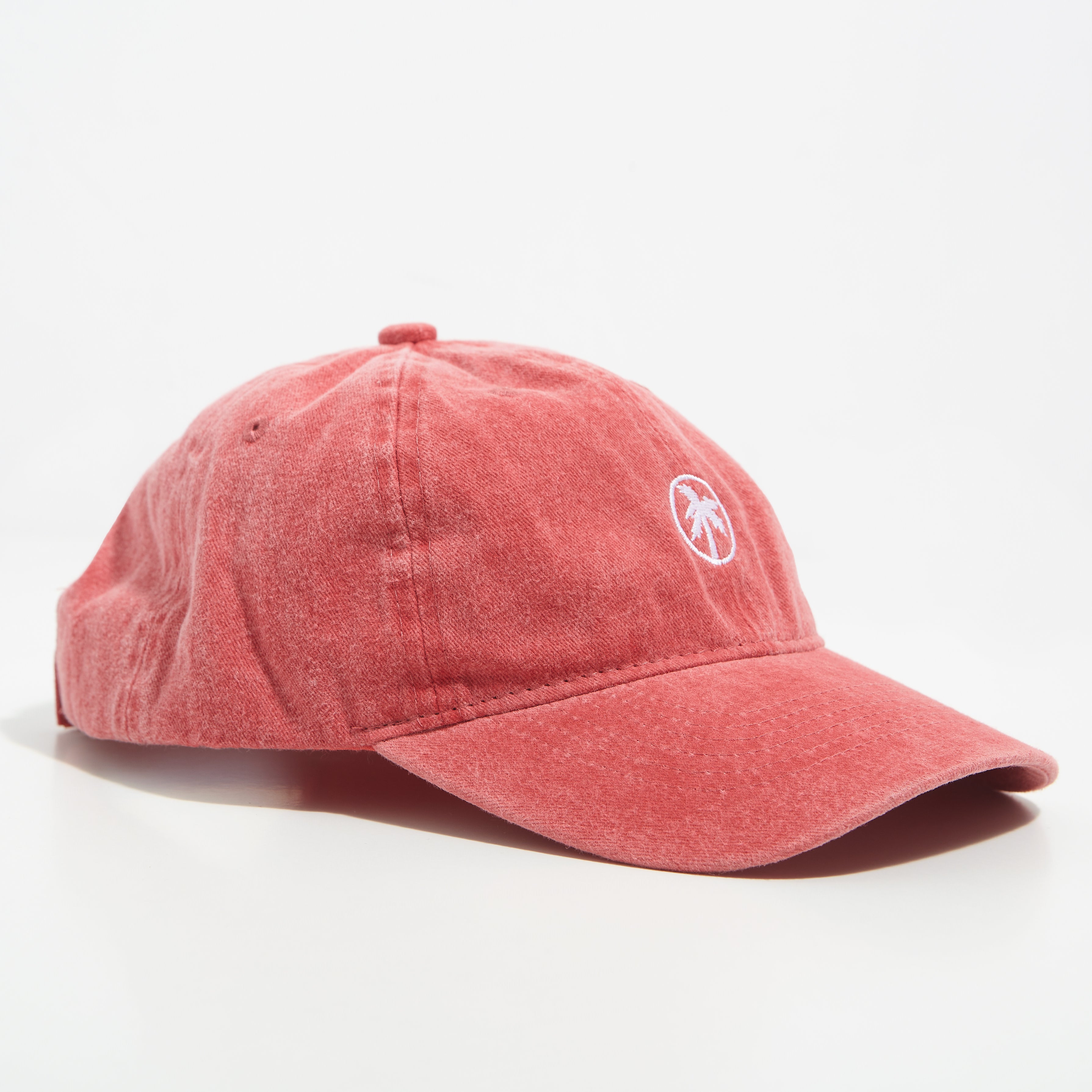 palm logo dad cap / strawberry red