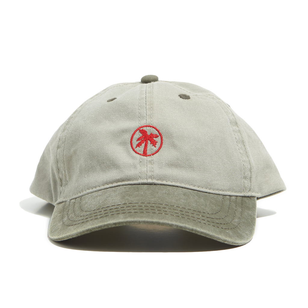 twotone palm logo cap (Olive)