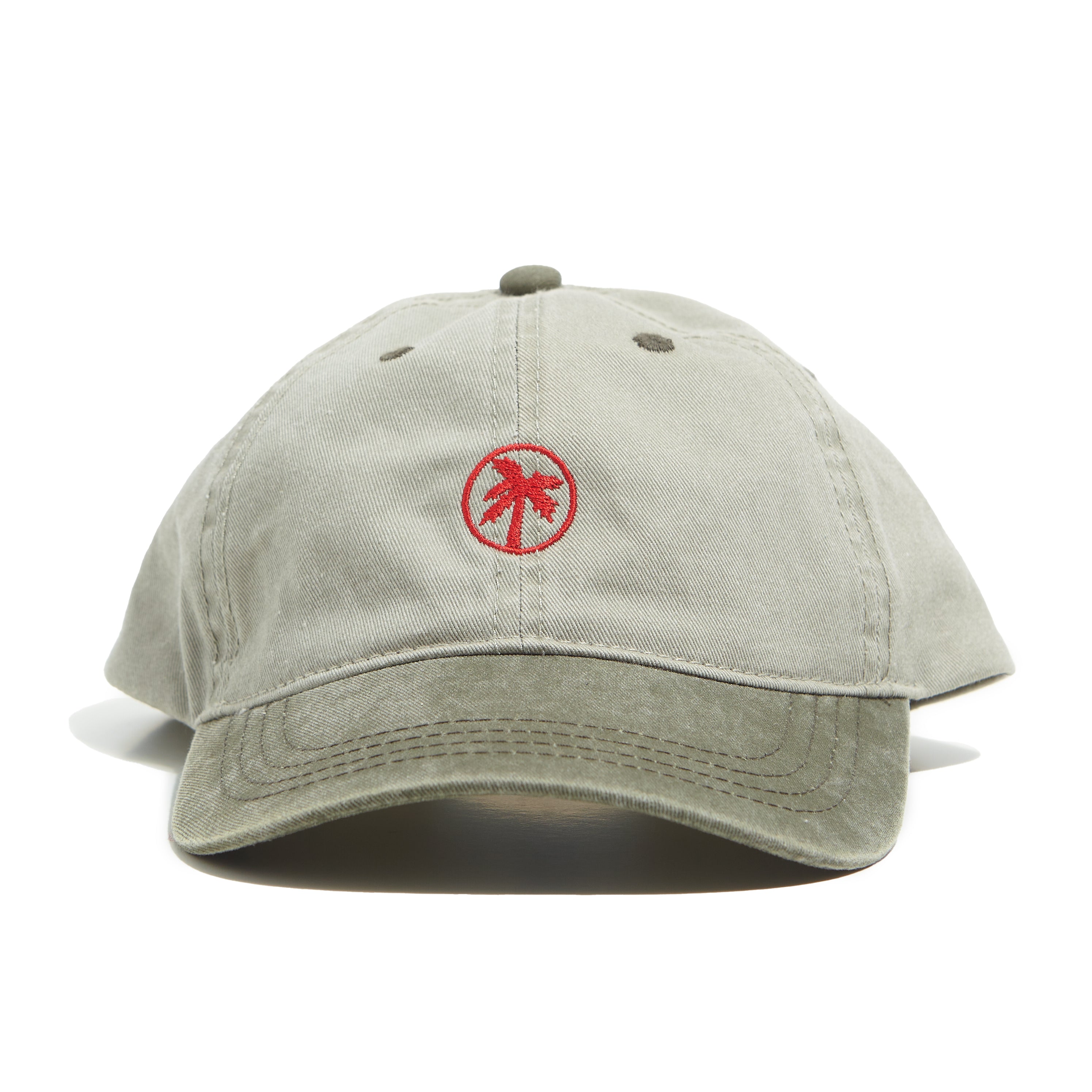 twotone palm logo cap (Olive)