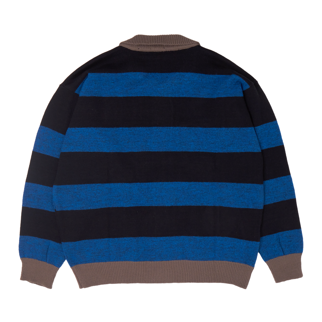 striped cardigan (blue / black)