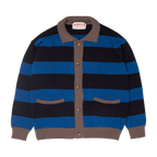 striped cardigan (blue / black)