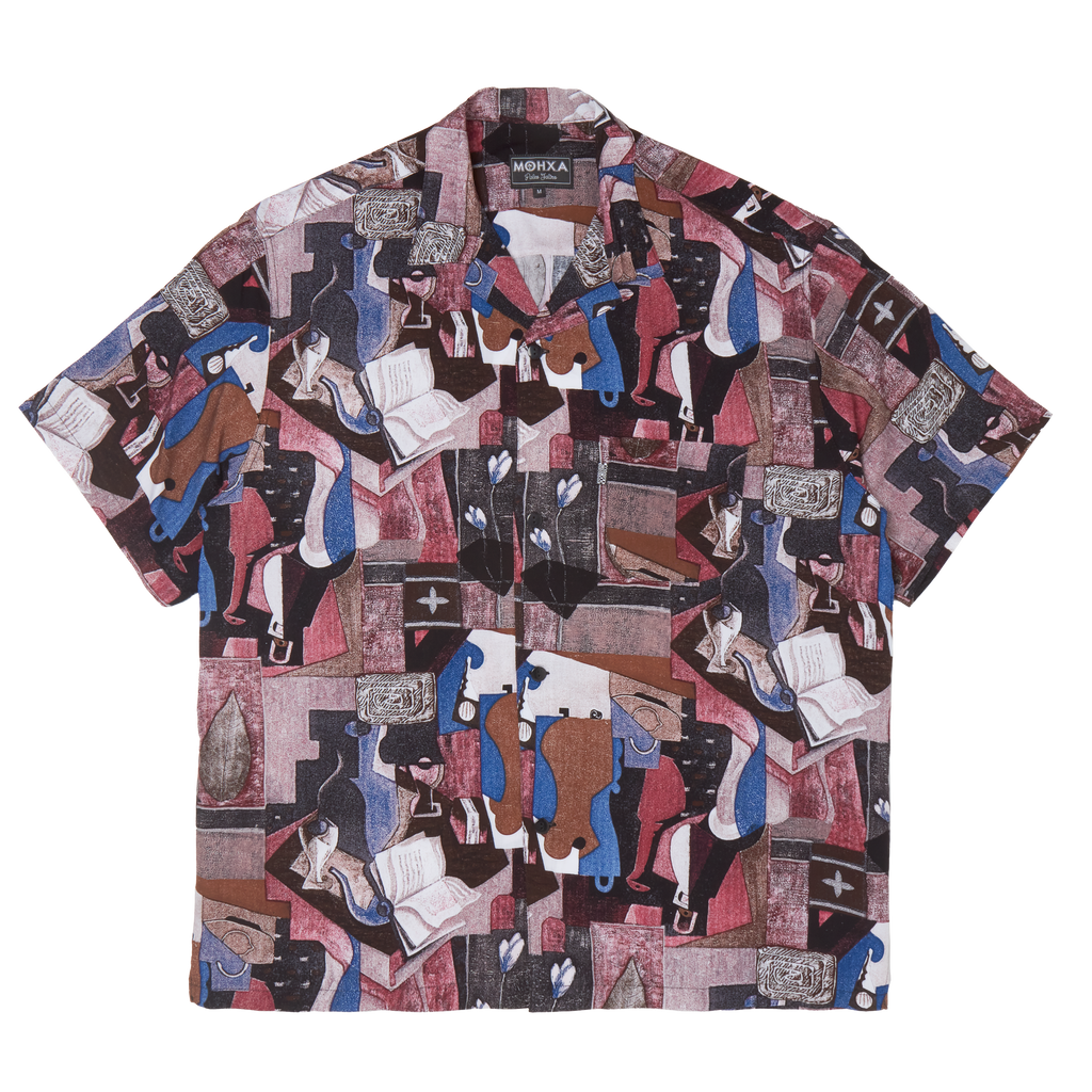 dorian upcycled lapel shirt