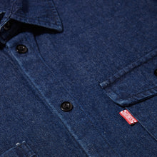 Load image into Gallery viewer, every day stonewashed thick denim shirt front pocket detail
