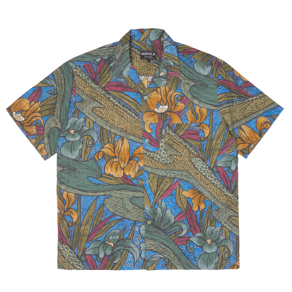 bloss upcycled lapel shirt