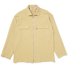 Load image into Gallery viewer, lime waffle zip overshirt
