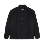 pintuck lapel shirt / noise black