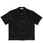 black denim multitasker lapel shirt