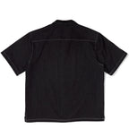 black denim multitasker lapel shirt