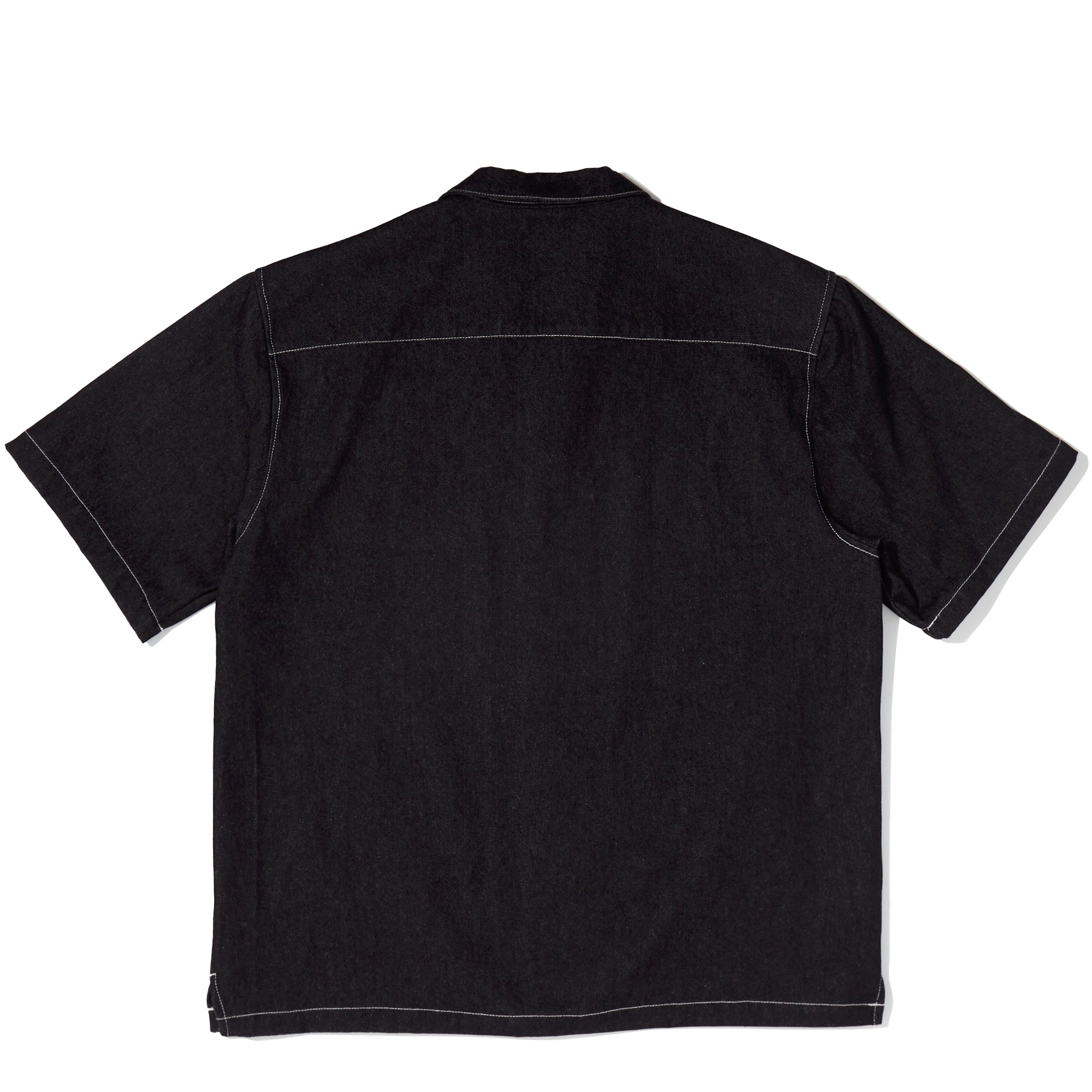 black denim multitasker lapel shirt