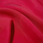 cherry red round lapel shirt