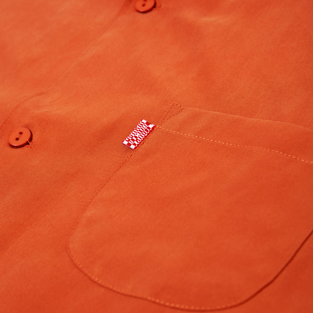terracotta lapel shirt