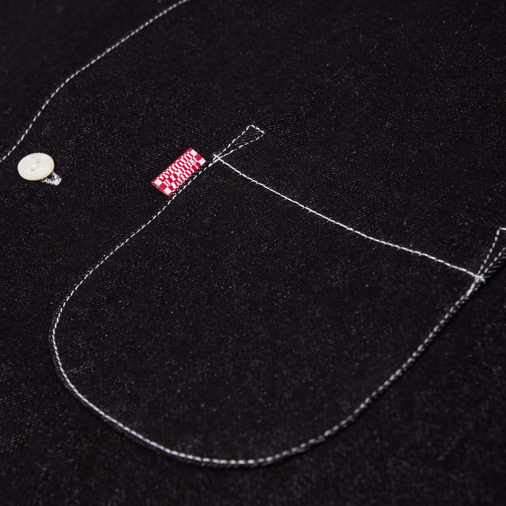 black denim multitasker lapel shirt