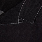 black denim multitasker lapel shirt