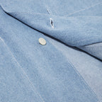 light blue denim multitasker lapel shirt
