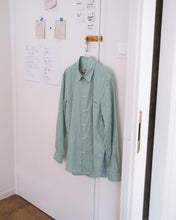 Load image into Gallery viewer, striped label shirt (green)
