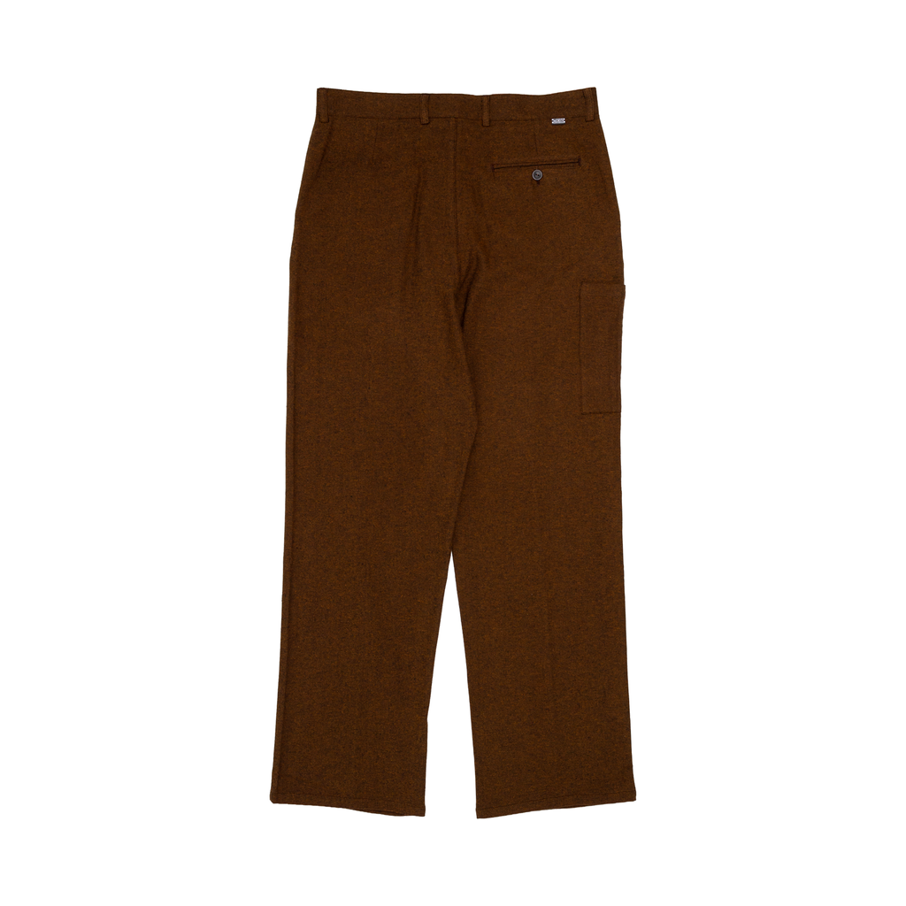 pintuck pants / noise brown