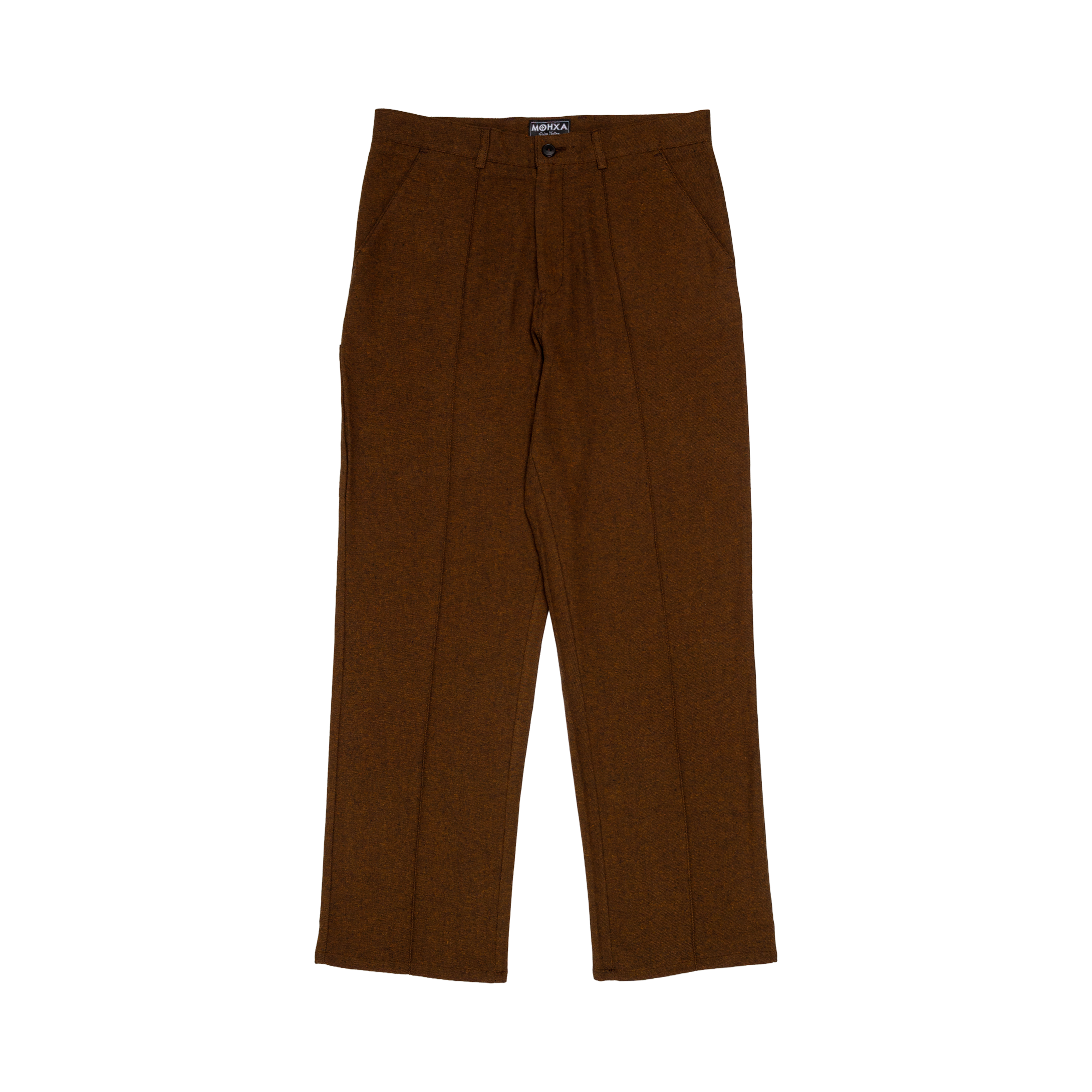 pintuck pants / noise brown