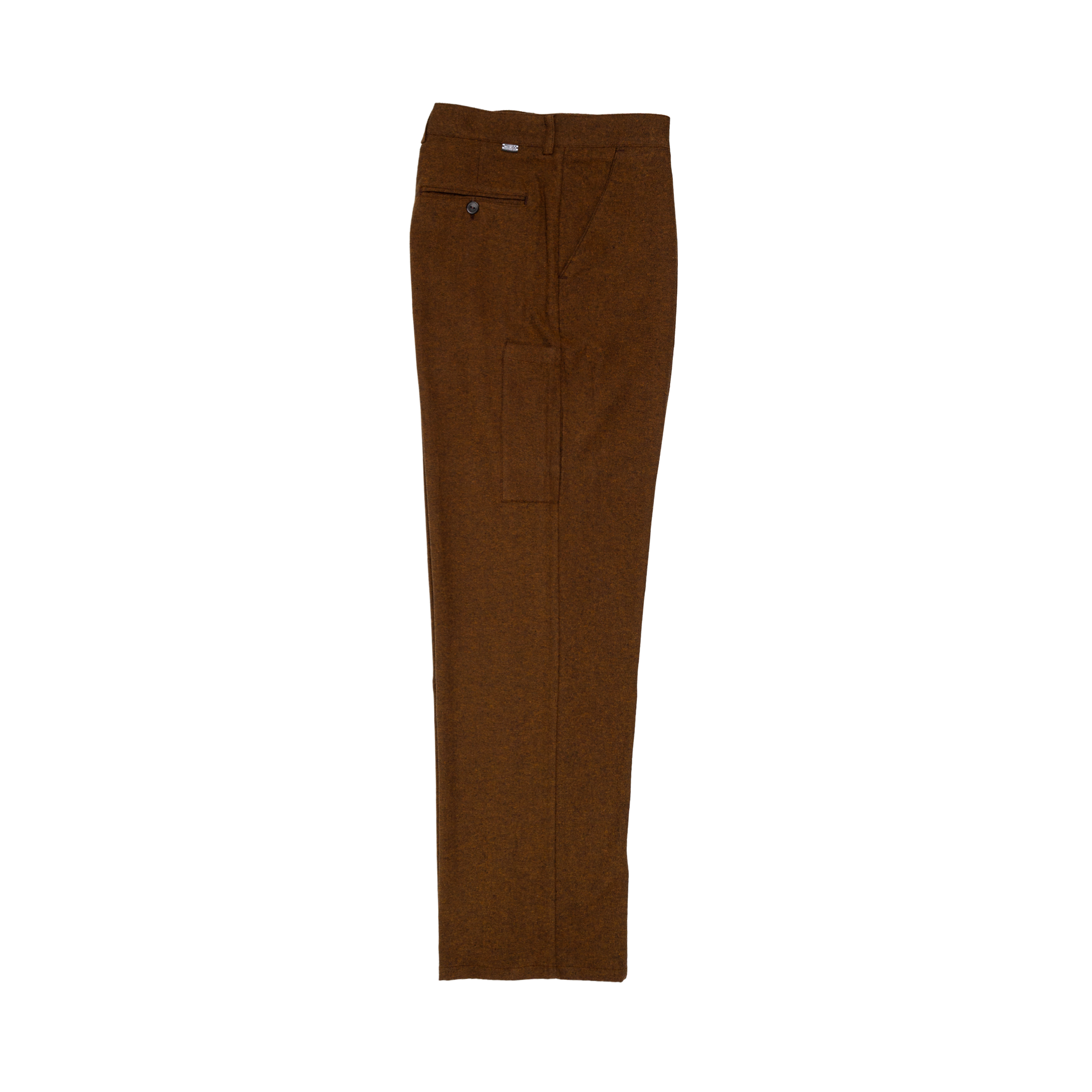 pintuck pants / noise brown