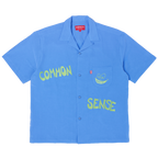 common sense lapel shirt / cornflower blue