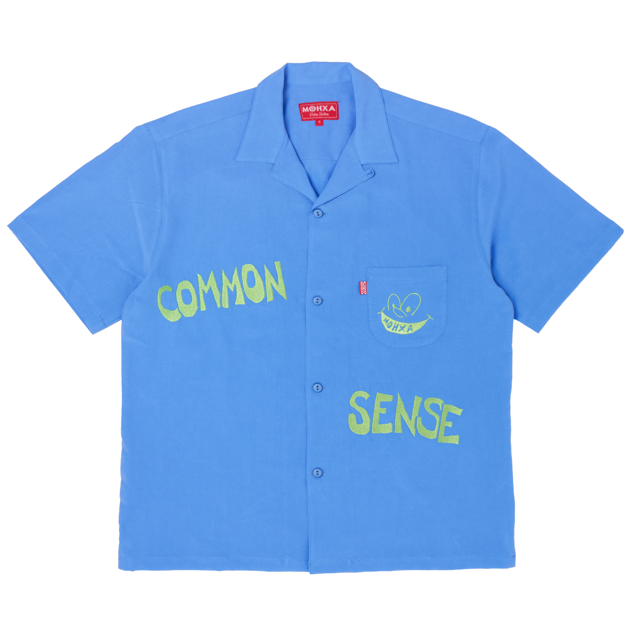 common sense lapel shirt / cornflower blue