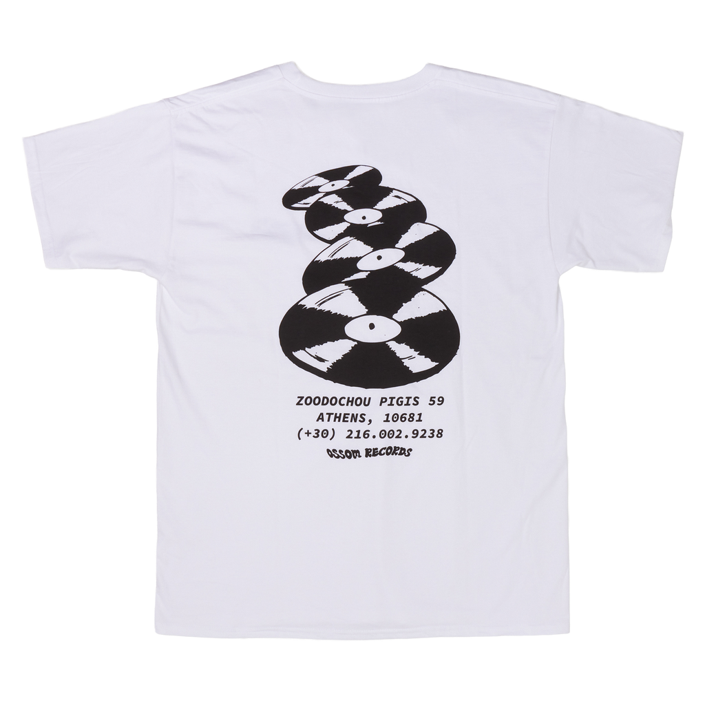 flying discs tee / white