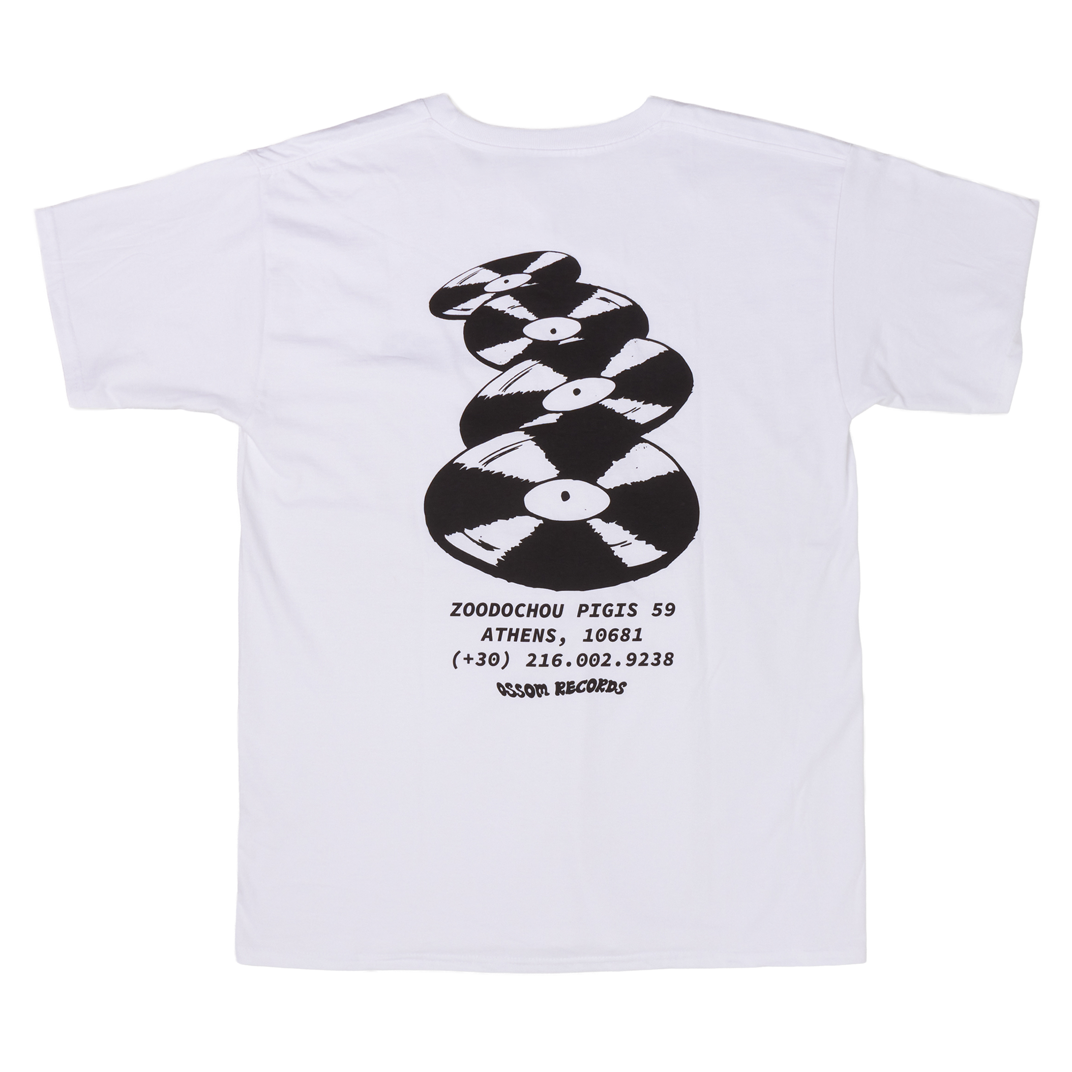 flying discs tee / white