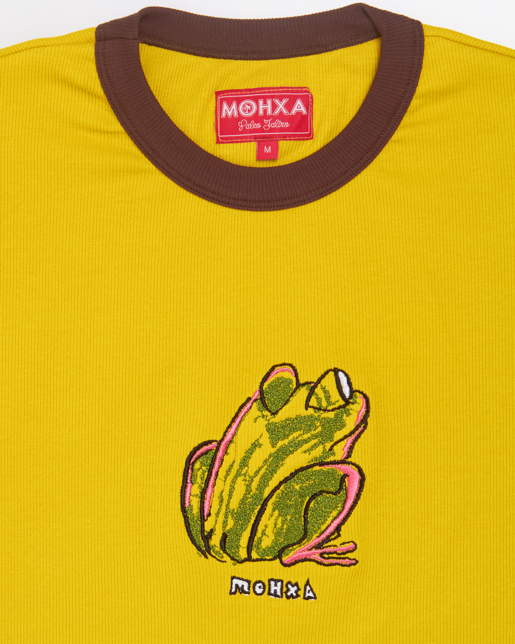 frog rib ringer tee / celery