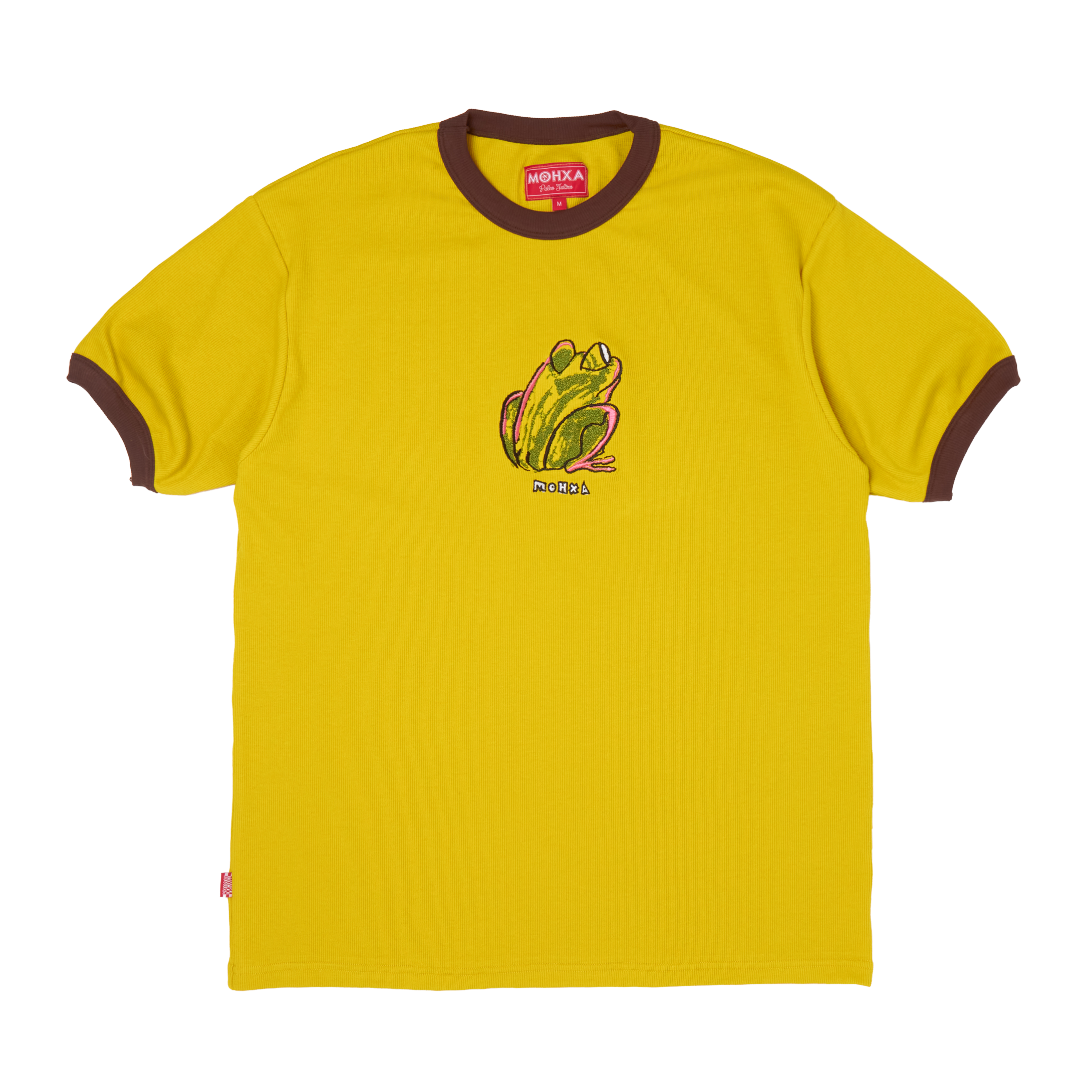 frog rib ringer tee / celery