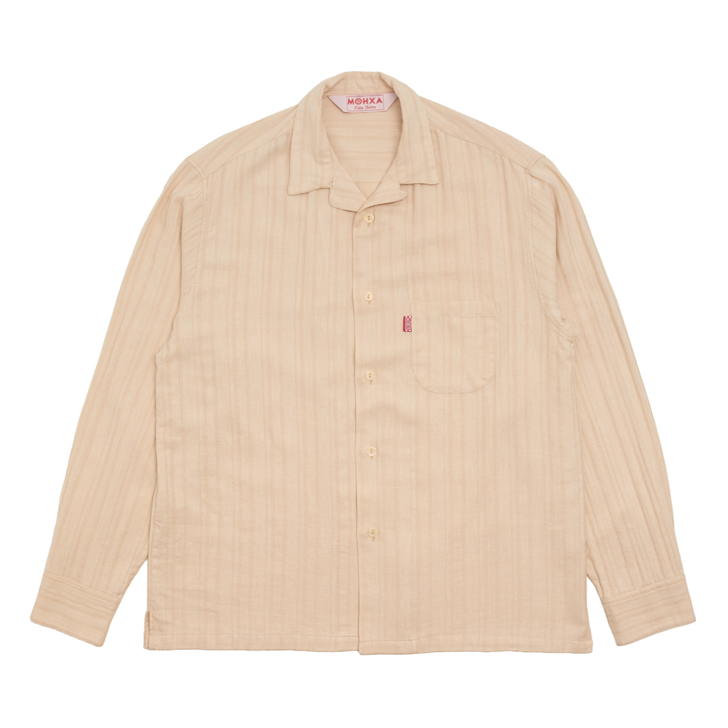 gloria upcycled lapel shirt