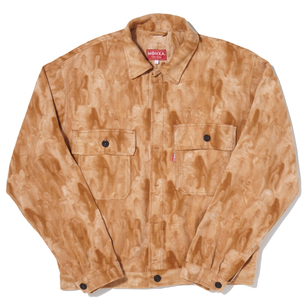 tie dye fluffy station jacket (venus)