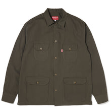 Load image into Gallery viewer, ripstop multitasker lapel overshirt (olive)
