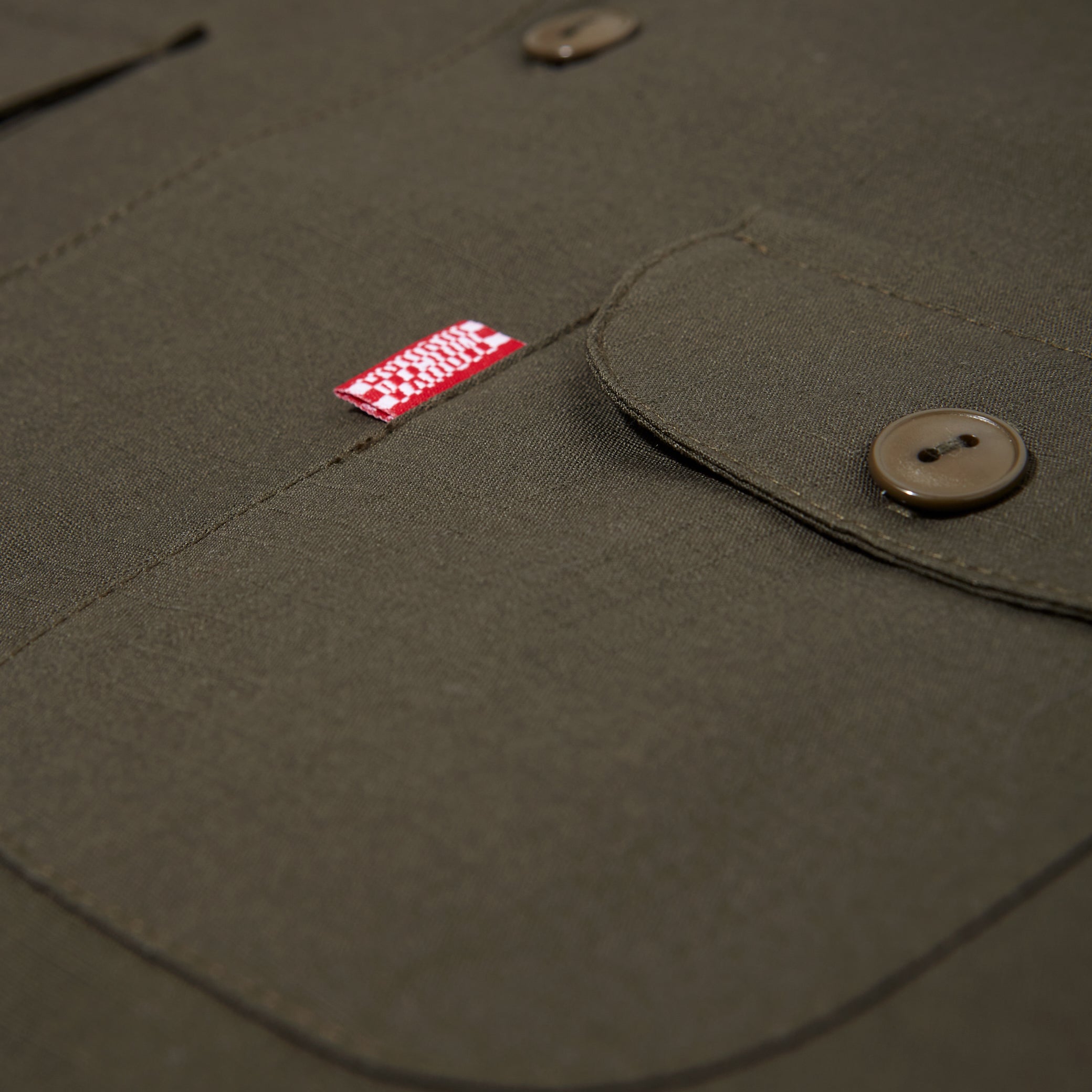 ripstop multitasker lapel overshirt (olive)