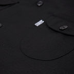 ripstop multitasker lapel overshirt (black)