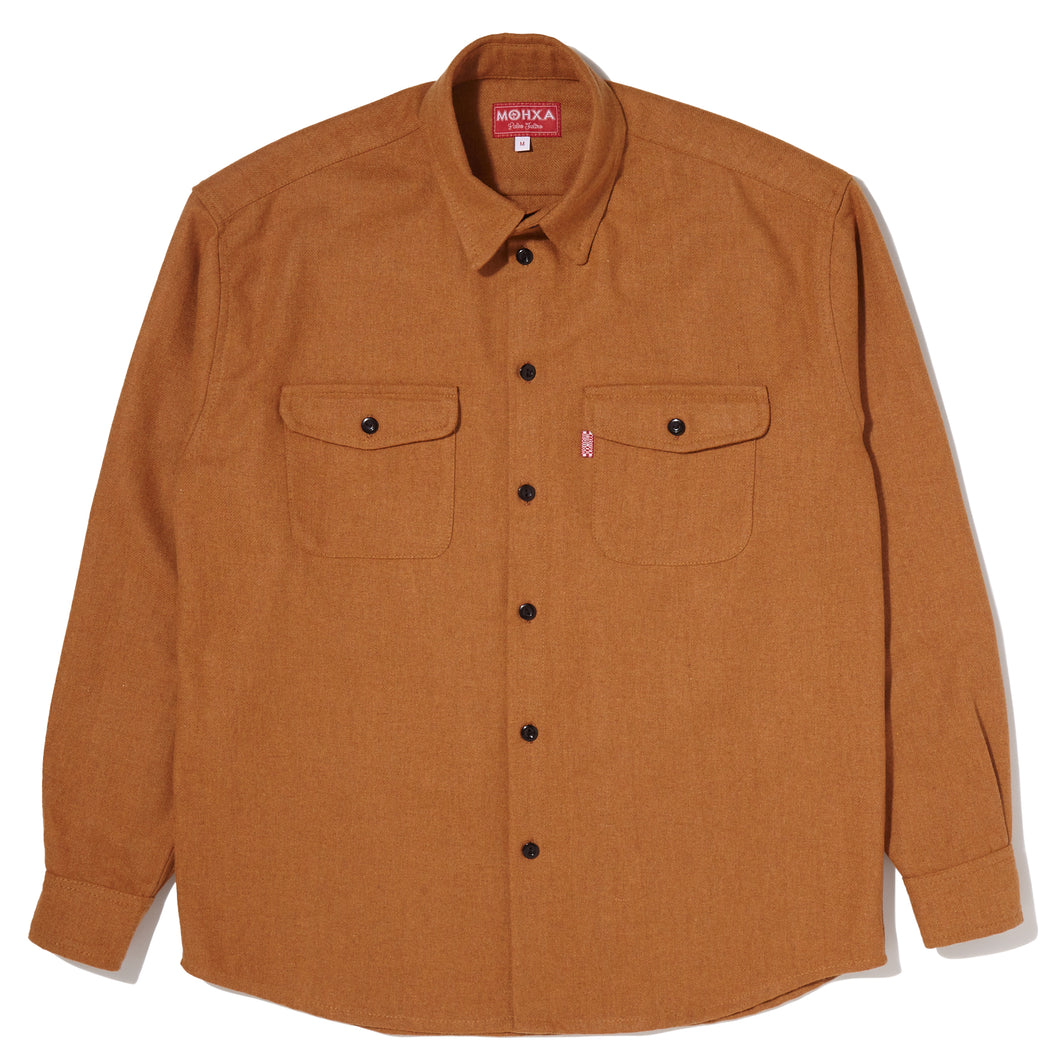 wooly upcycled everyday shirt / caramel