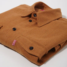 Load image into Gallery viewer, wooly upcycled everyday shirt / caramel
