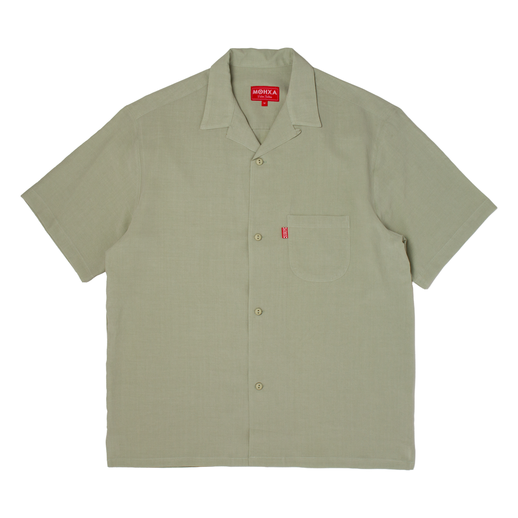 lapel shirt / laurel green