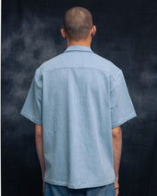 Load image into Gallery viewer, light blue denim multitasker lapel shirt [preorder]
