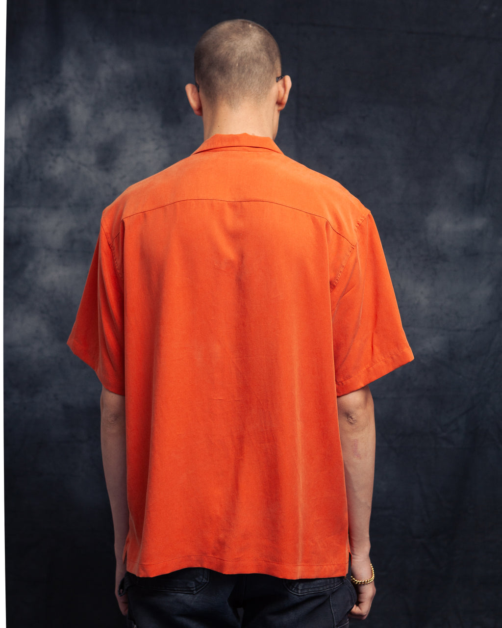 terracotta lapel shirt