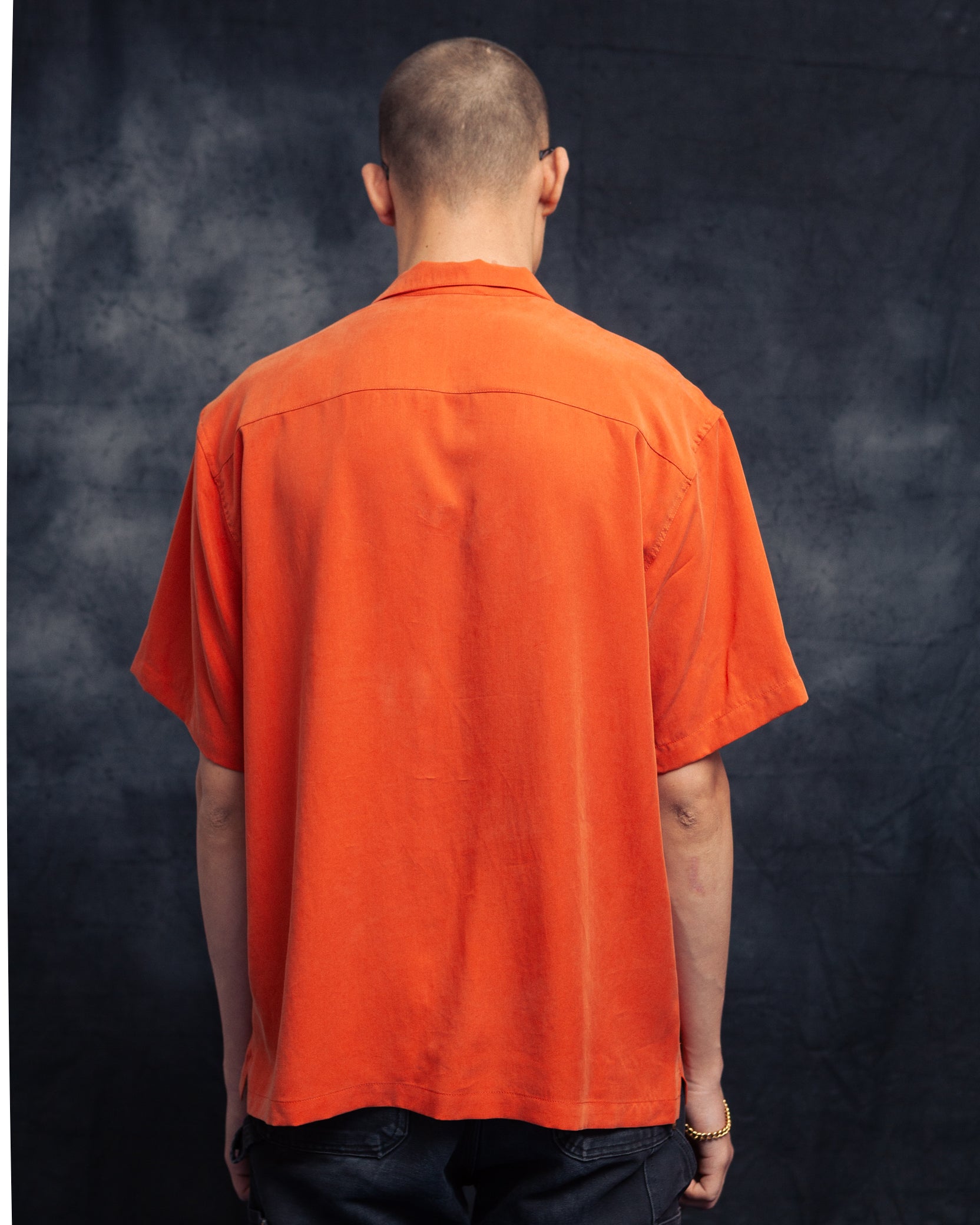 terracotta lapel shirt