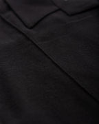 pintuck lapel shirt / noise black
