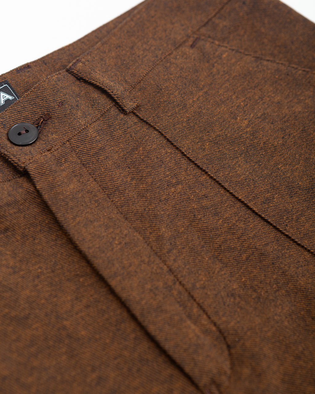 pintuck pants / noise brown