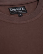 pocket loose tee / dark brown