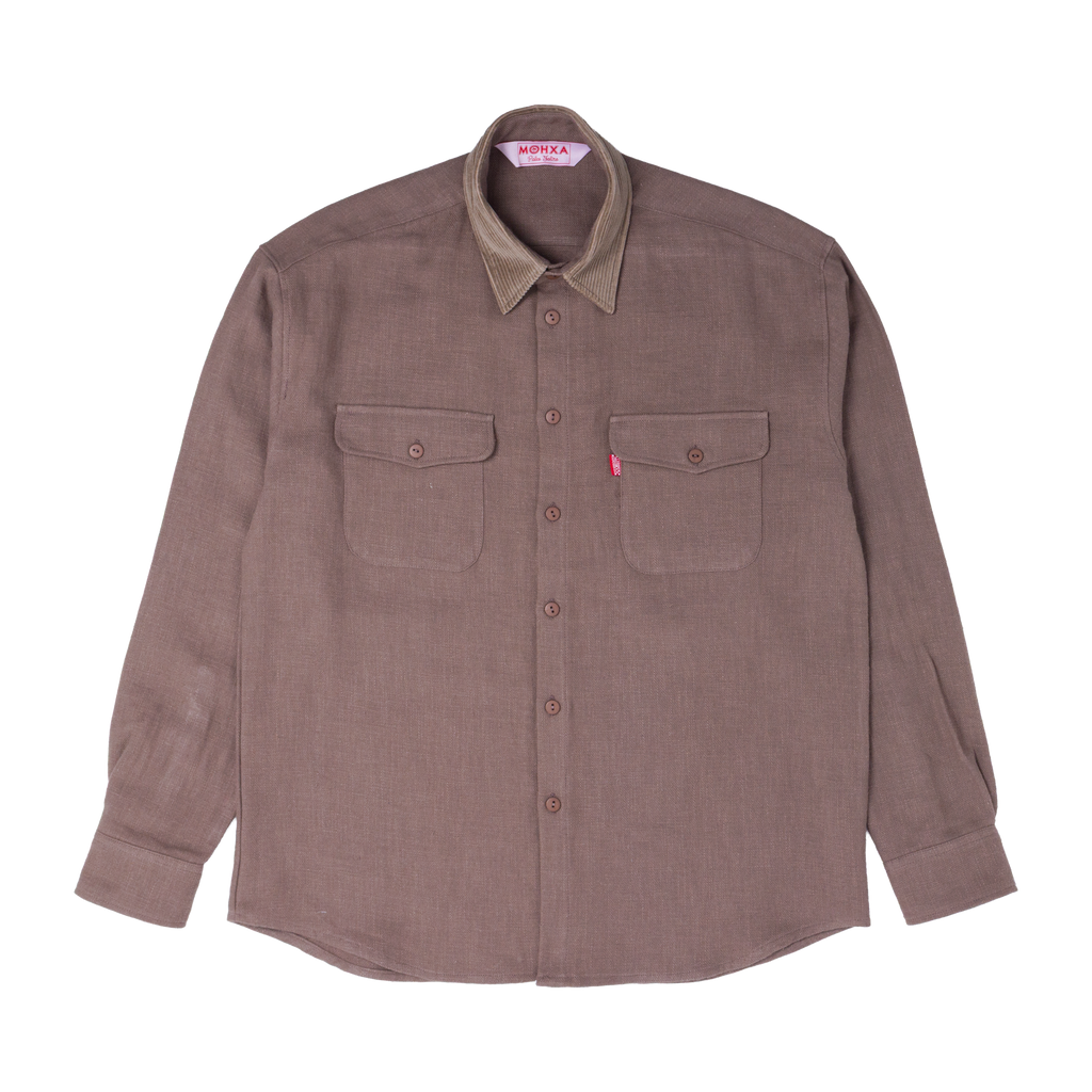 ramie everyday shirt / taupe